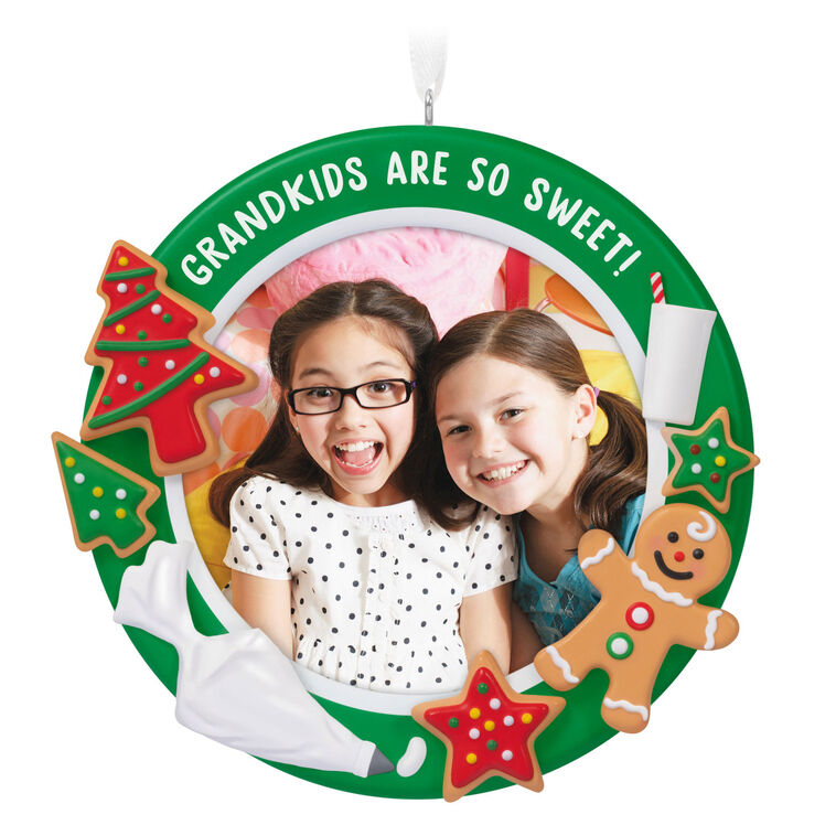 Grandkids Are So Sweet Personalized Ornament, Custom Photo