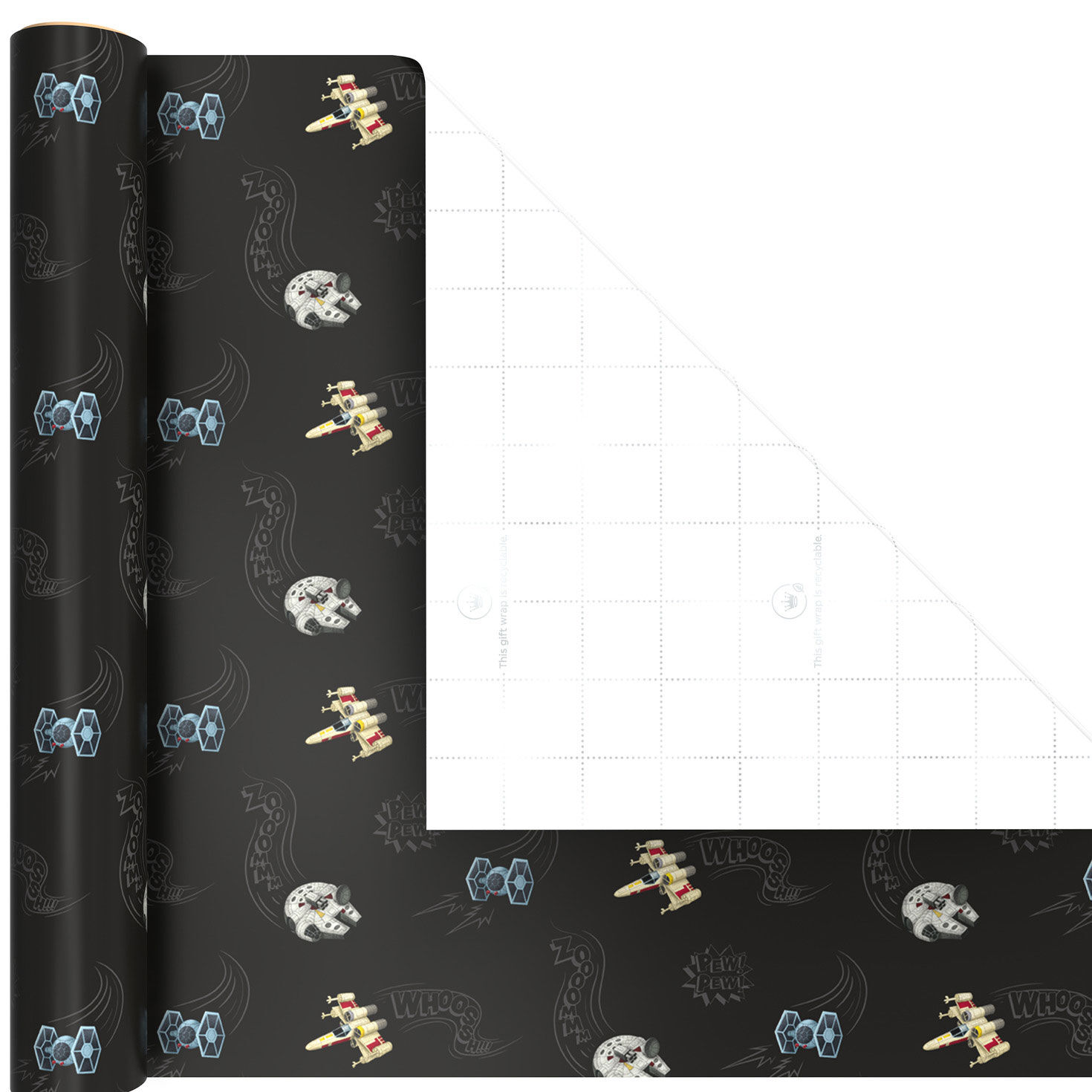 Star Wars Favorites Mini Gift Wrap Roll Trio Wrap Square image number 5