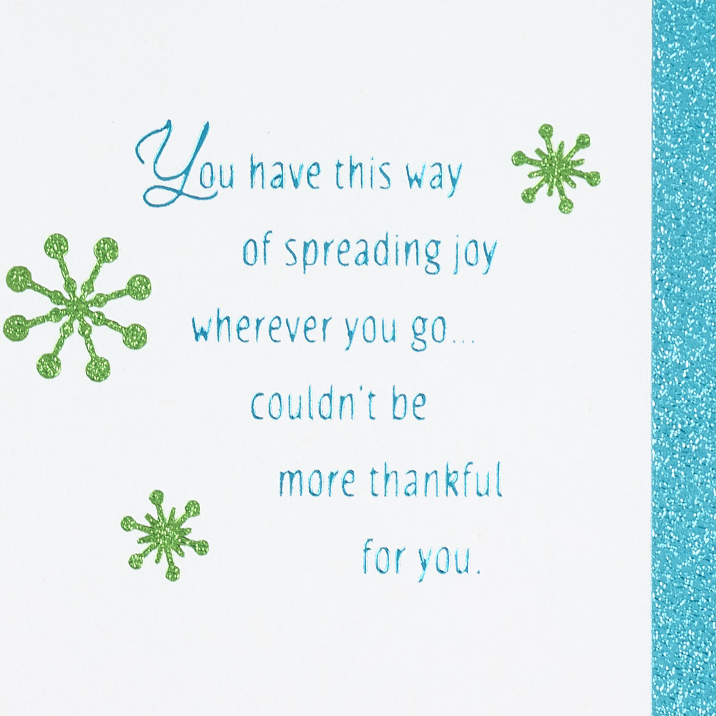 Blue Snowflakes Christmas Card Sentiment image number 2