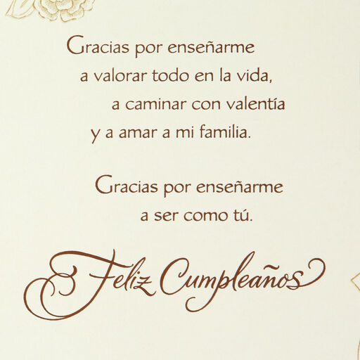 Thank You for Everything Spanish-Language Birthday Card for Mom, 