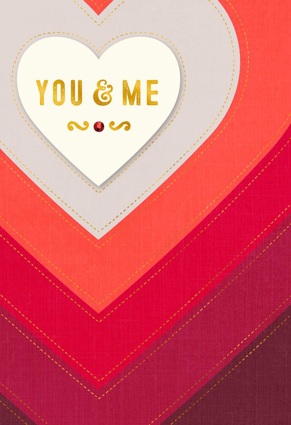 You & Me Valentine's Day Card