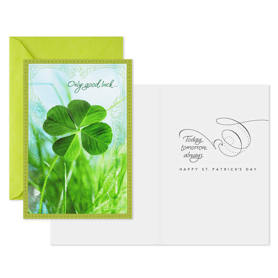 Four-Leaf Clover St. Patrick's Day Cards, Pack of 6, , large image number 2