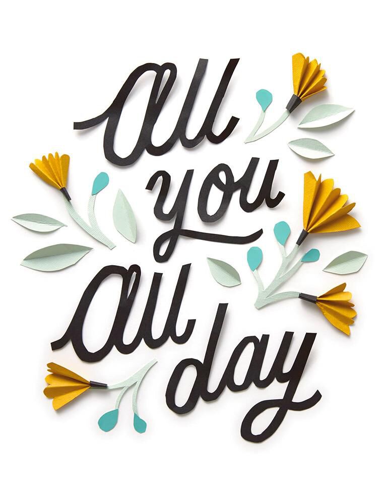 All Good Floral Birthday Card