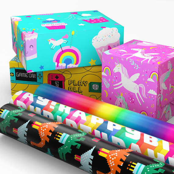 Yay Day 6-Pack Wrapping Paper Assortment, 180 sq. ft., , large image number 2