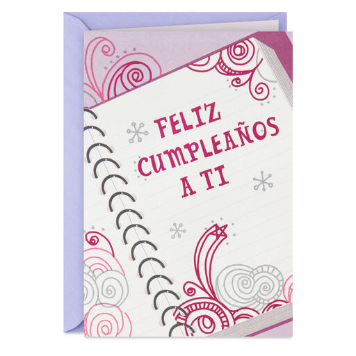 Sweet and Clever Spanish-Language Birthday Card For Girl, 