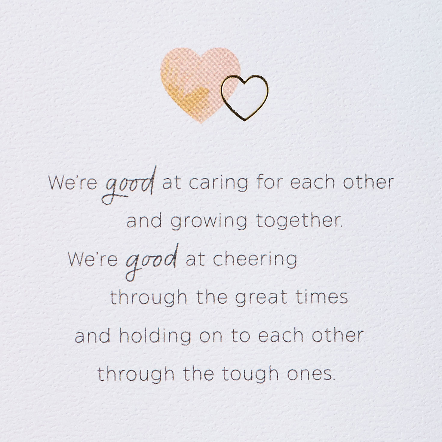 Pastel Brushstroke Heart Anniversary Card for Wife Sentiment image number 2