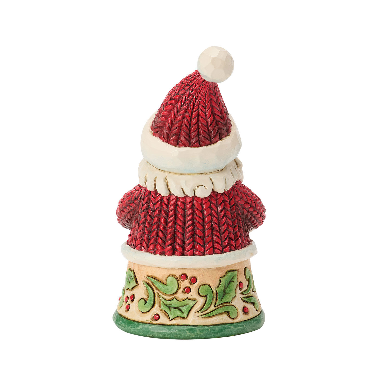 Mini Santa Holding Yellow Star Jim Shore Statue back image number 2