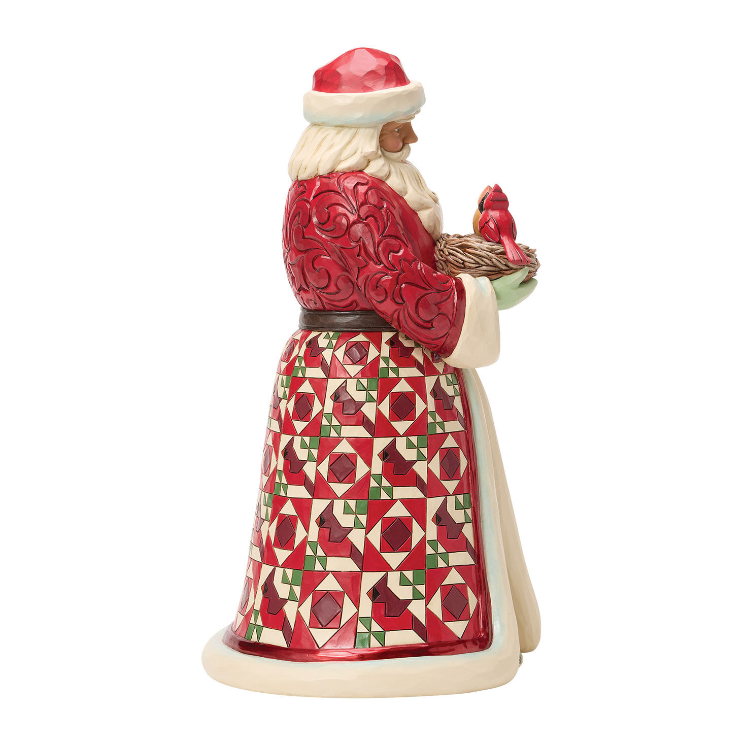Santa Holding Bird Nest Jim Shore Statue side image number 4