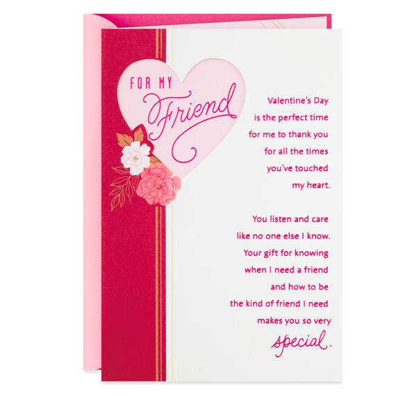 You're Loving and Giving Valentine's Day Card for Friend