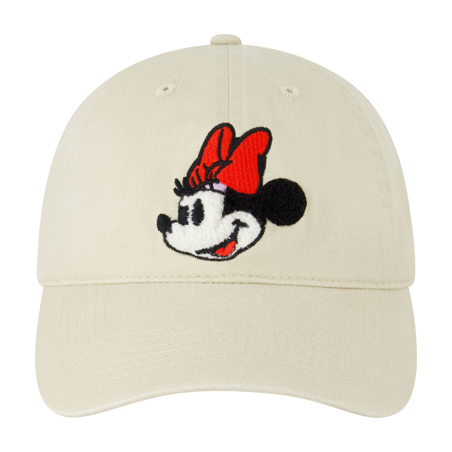 Cream Baseball Cap With Minnie Mouse Patch Front image number 1