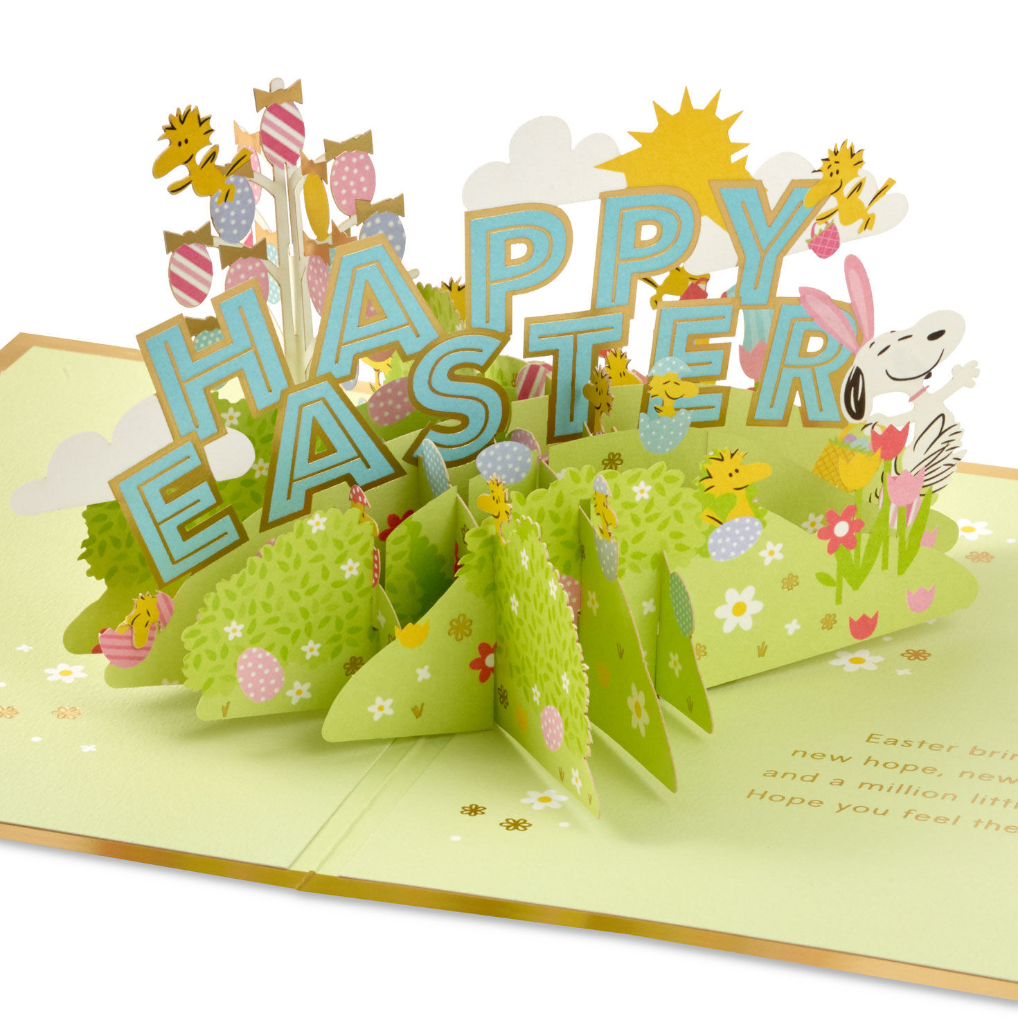 Peanuts® Snoopy and Woodstock Easter Wonders 3D Pop-Up Easter Card
