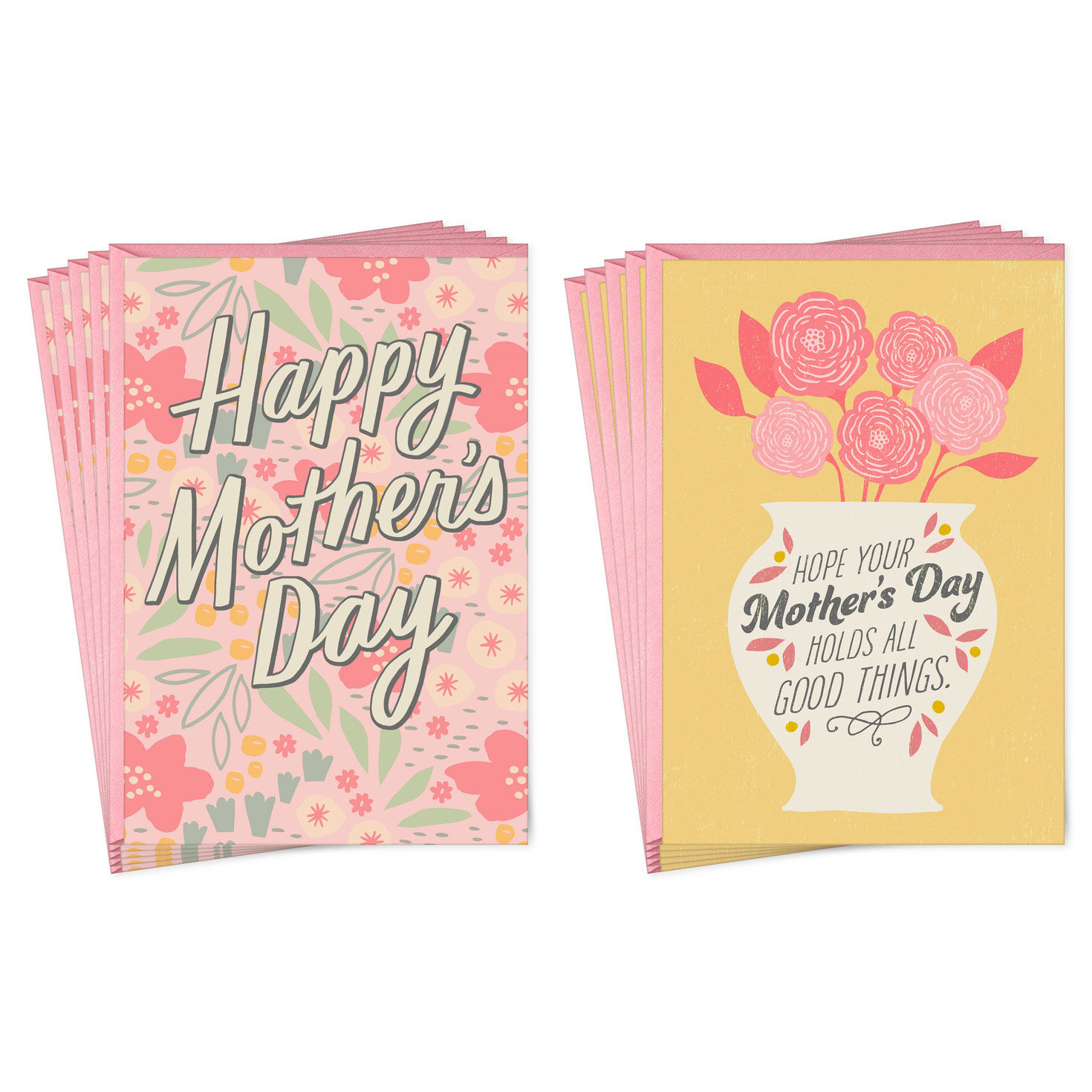 Nostalgic Floral Mother's Day Cards, Pack of 10