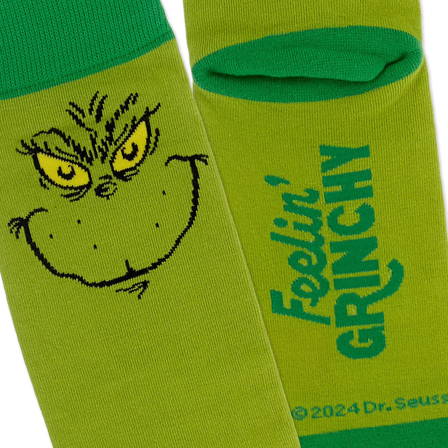 Dr. Seuss&trade; Feelin' Grinchy Novelty Crew Socks, , large image number 3