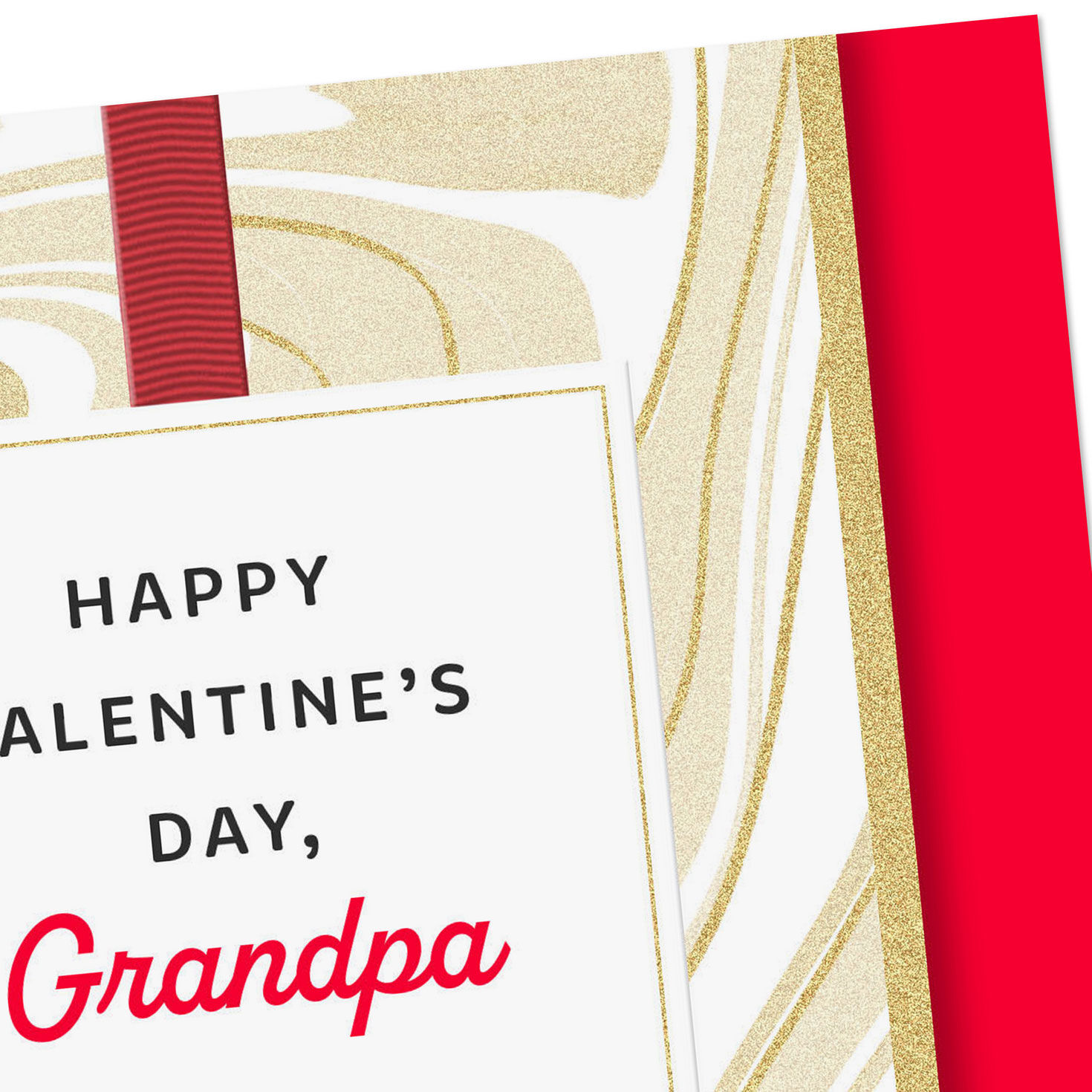 Gold Marble Grandpa Valentine's Day Card Card Front Detail image number 4