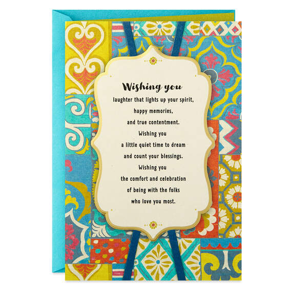 Wishing You a Blessed Day Birthday Card
