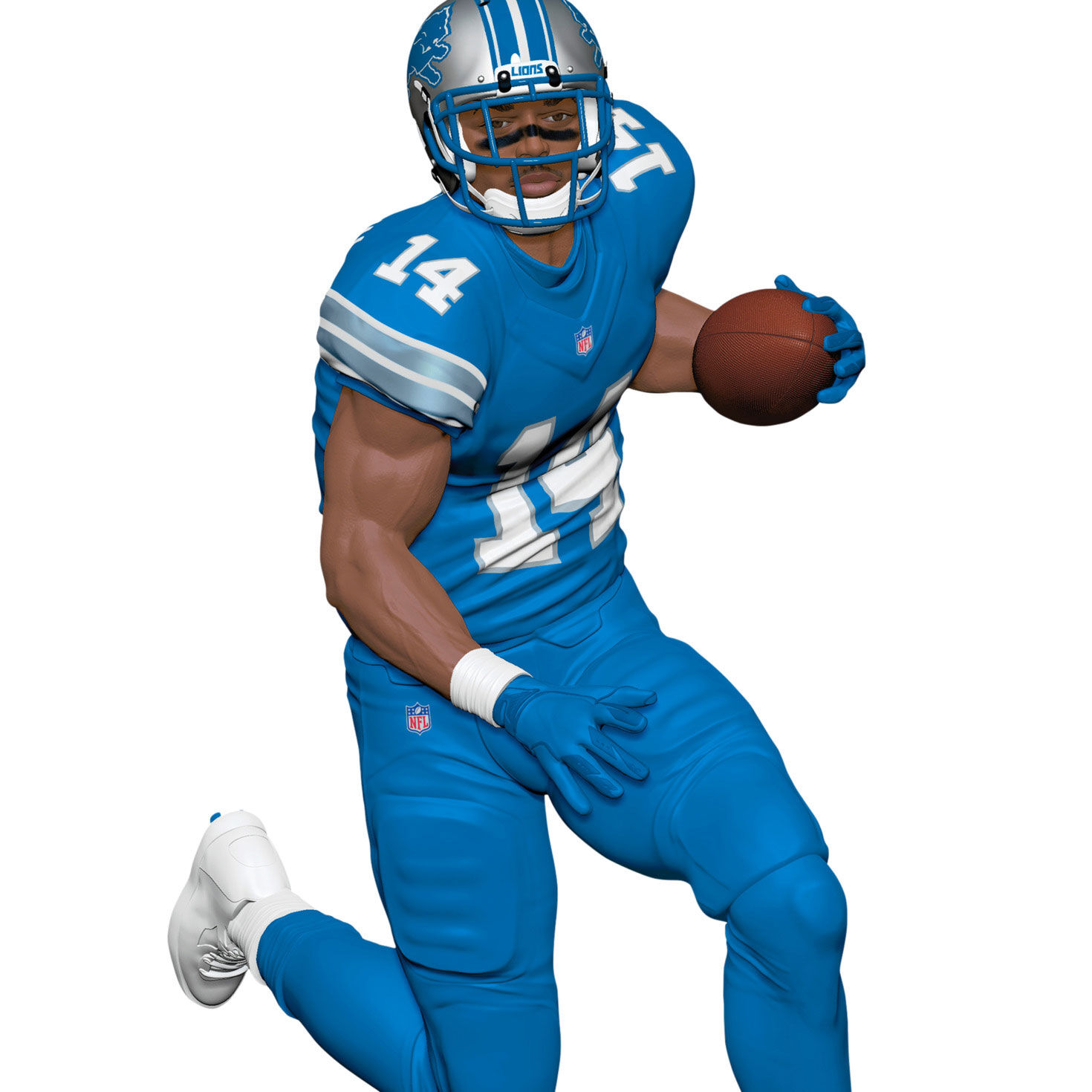 Detroit Lions Amon-Ra St. Brown Keepsake Ornament closeup view image number 5