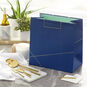 Navy With Gold Extra-Deep Square Gift Bag, 15", , large image number 2