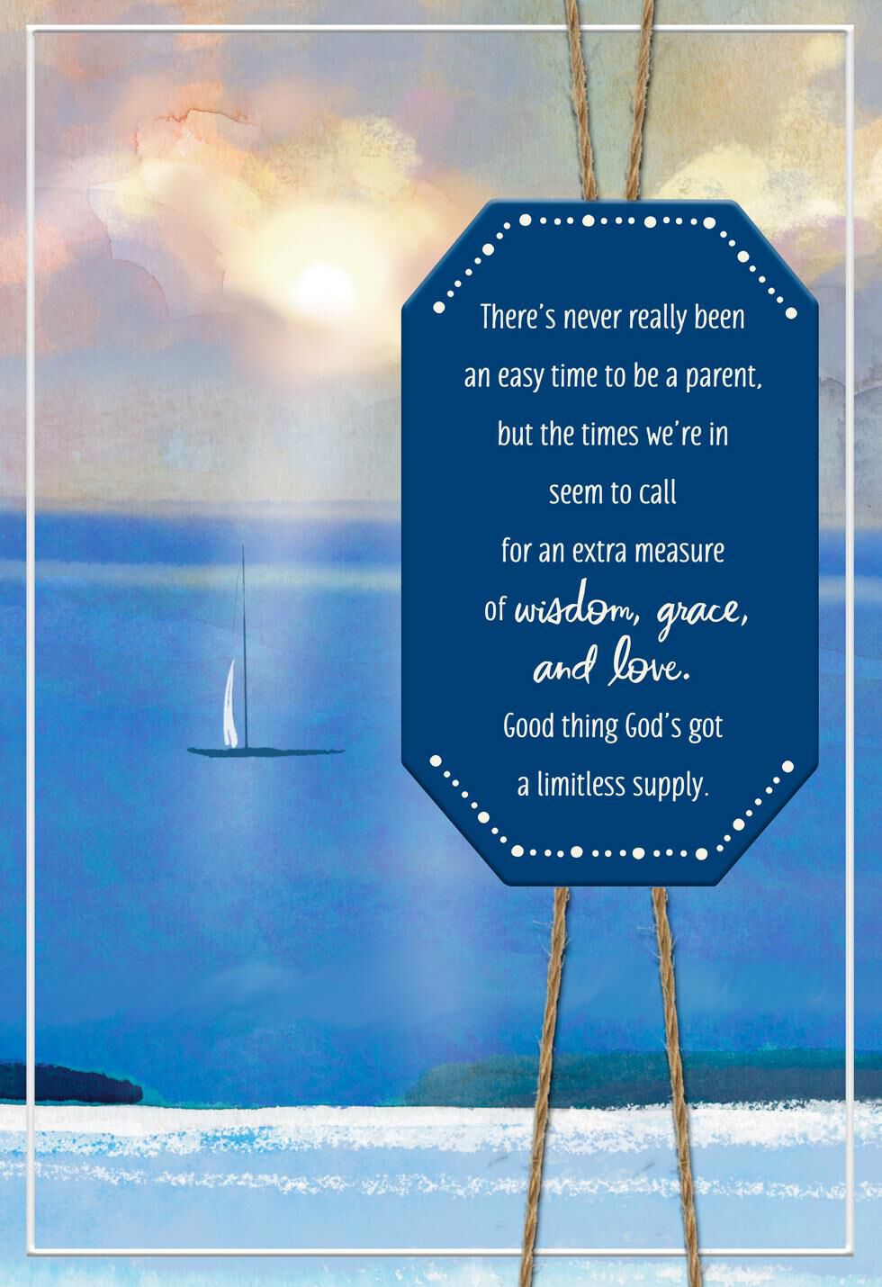 Tranquil Sea Father's Day Card for Son