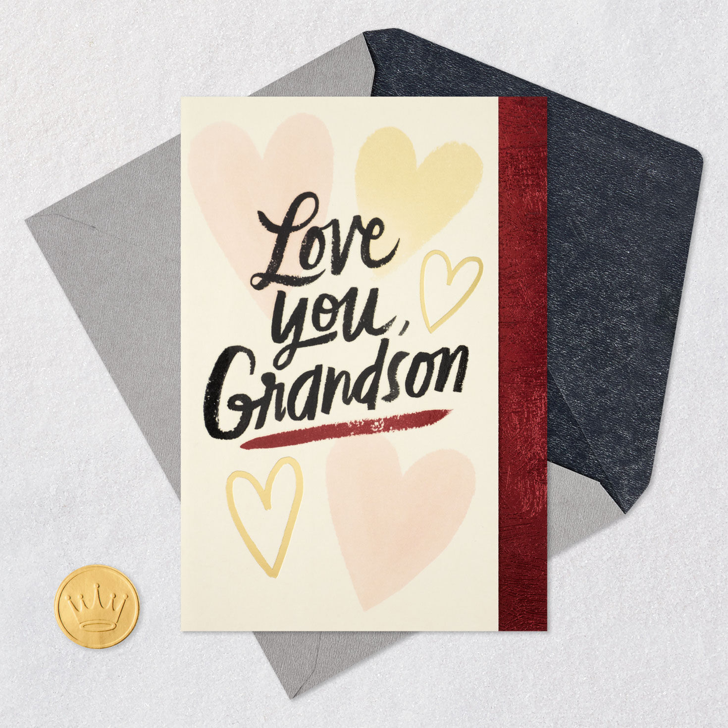 Love You More With Every Year Valentine's Day Card for Grandson for only USD 4.99 | Hallmark