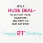 No Big Deal Musical Light-Up 21st Birthday Card, , large image number 2