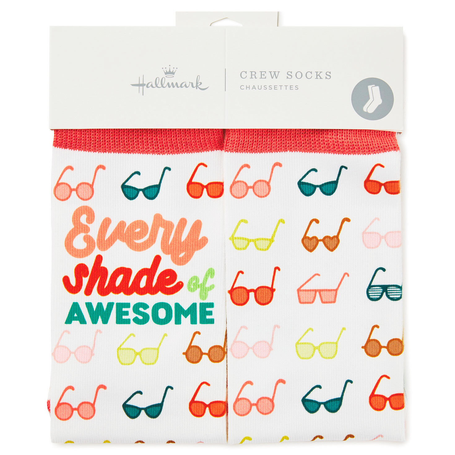 Shades of Awesome Sunglasses Fun Crew Socks for only USD 12.99 | Hallmark