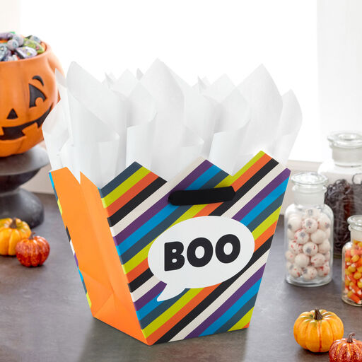 7.5" Boo Basket Medium Halloween Gift Bag, 