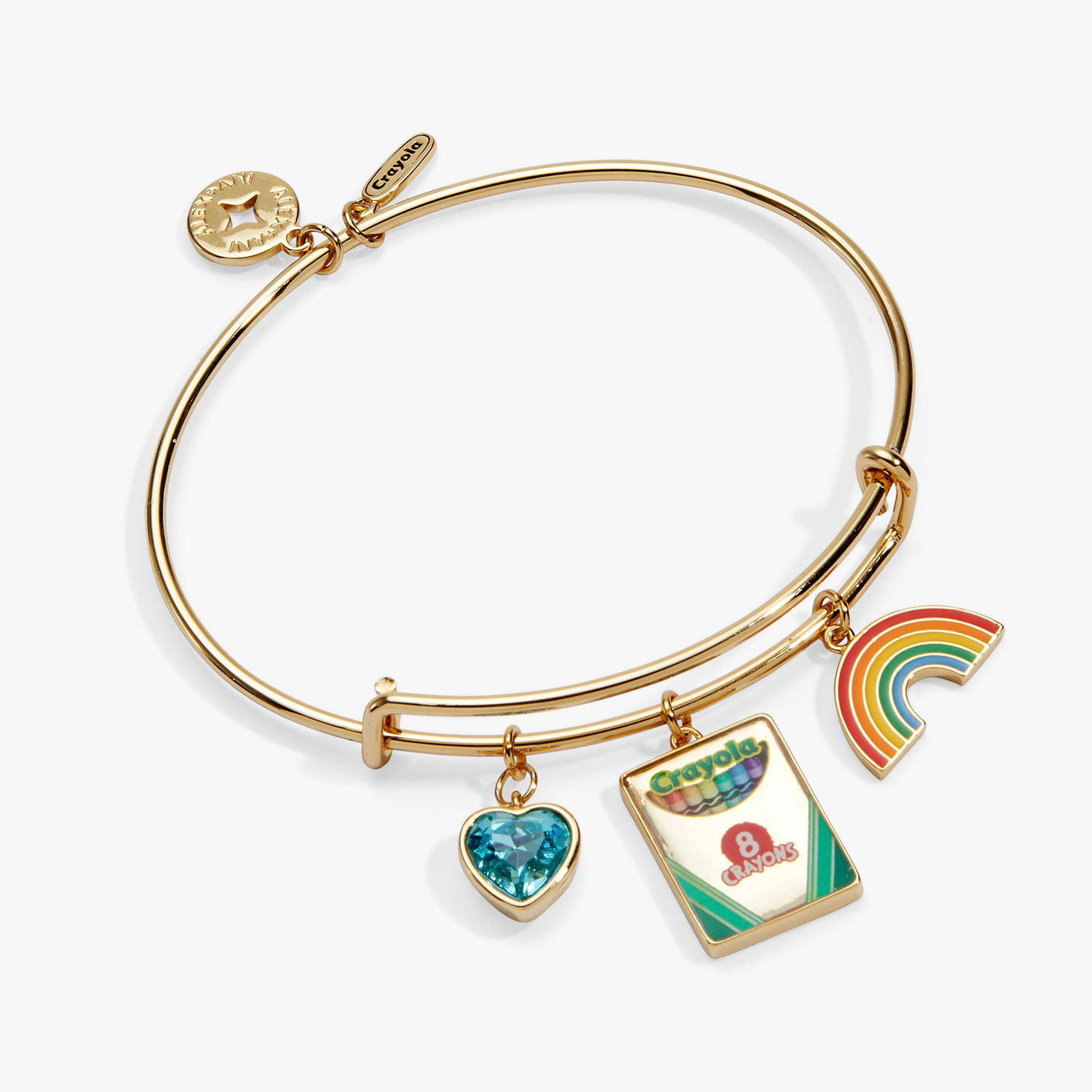 Alex And Ani Crayola 'To Teach Is To Color A Life Forever' Multi Charm Bangle