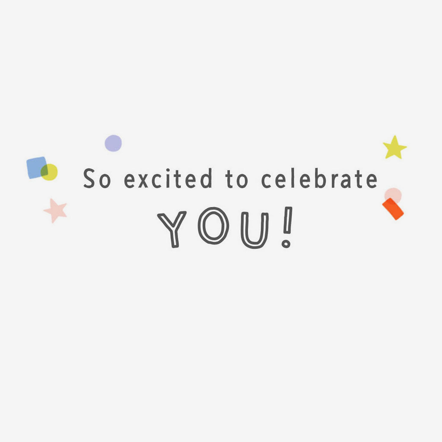 Colorful Confetti Popper Celebration Card Sentiment image number 2