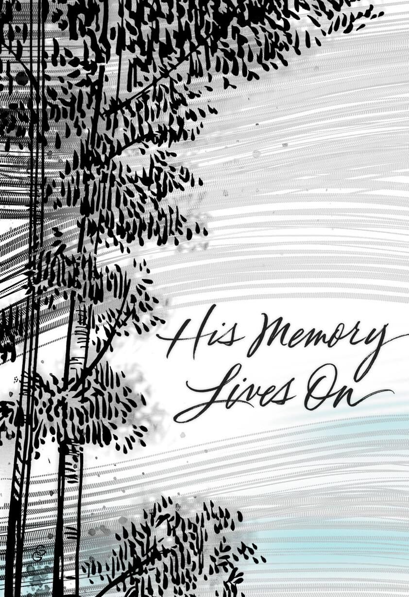 Winter Trees Sympathy Card for Him