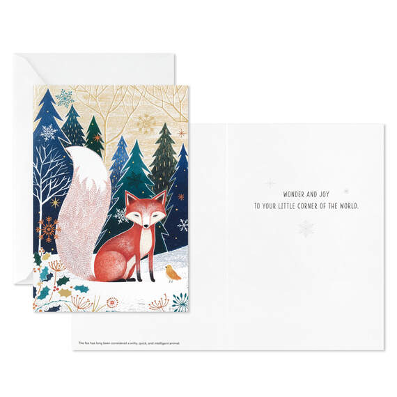 UNICEF Fox in Forest Holiday Cards, Box of 12, , large image number 3