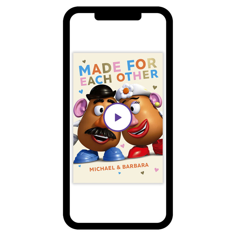 Disney/Pixar Toy Story and Potato Head Custom Love Card