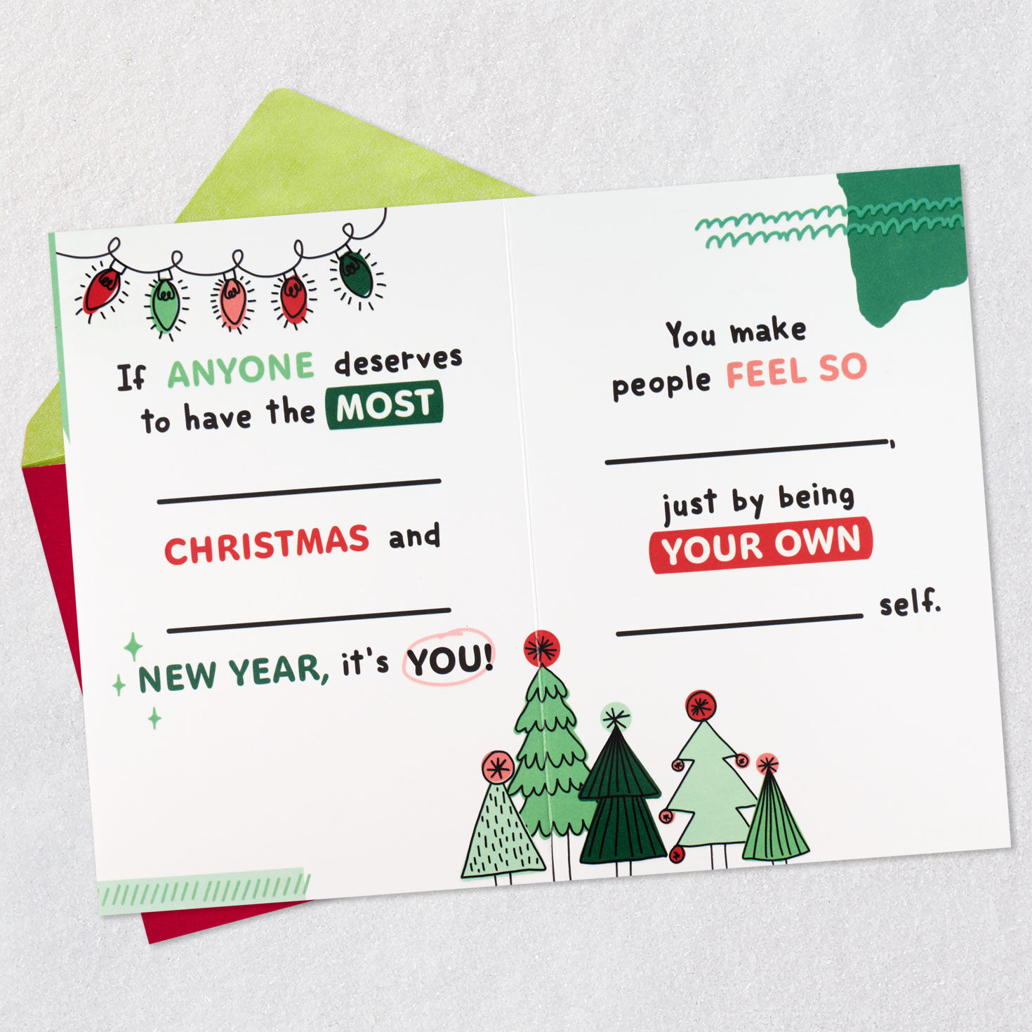 Do Whatever Makes You Happiest Fill-in-the-Blank Christmas Card for Granddaughter for only USD 6.99 | Hallmark