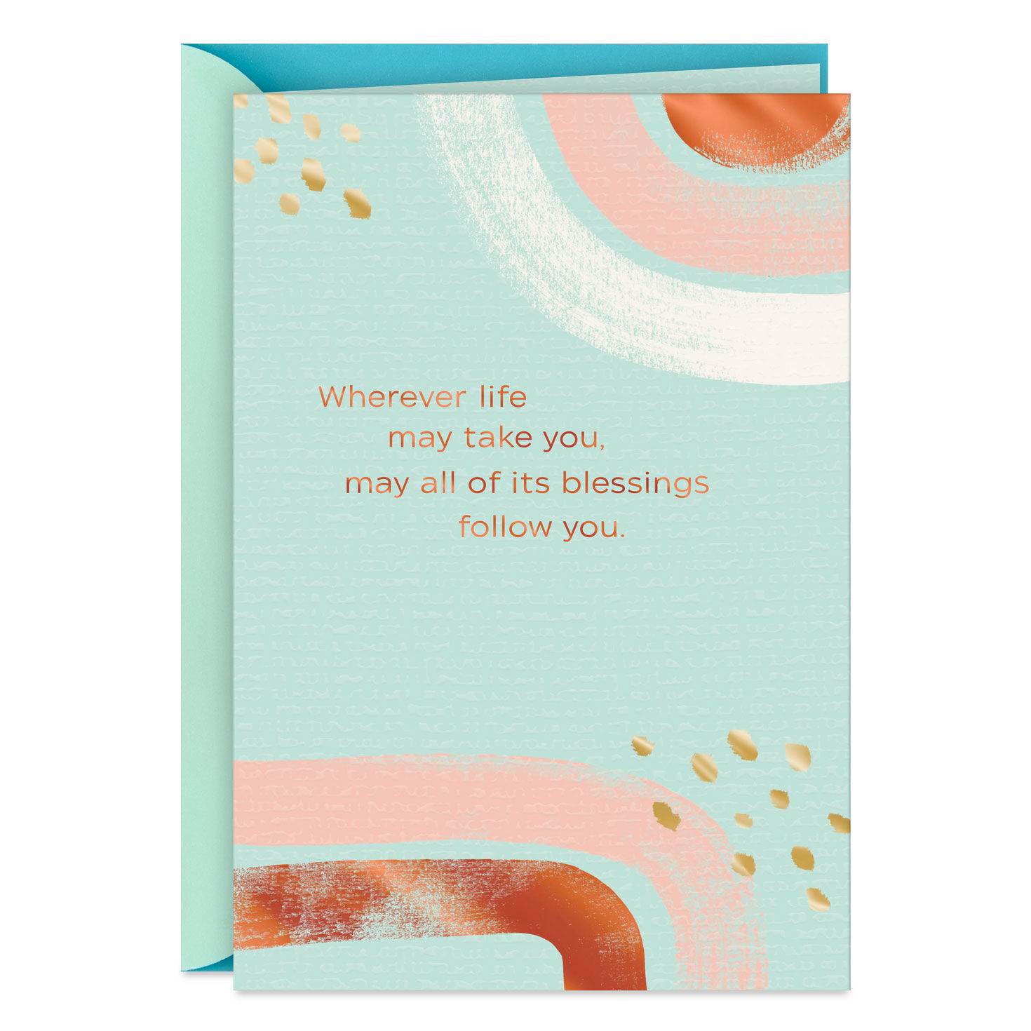 May All of Life's Blessings Follow You Goodbye Card