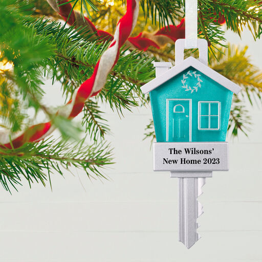 New Home Personalized Metal Ornament, 