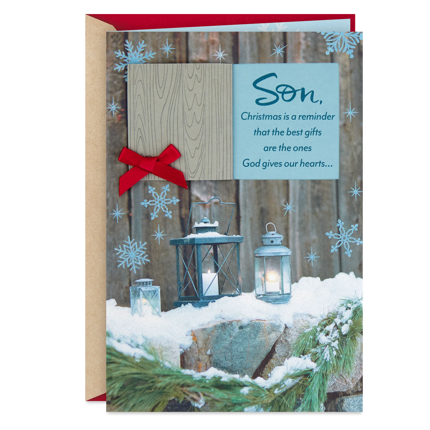 Blessed to Call You Son Religious Christmas Card