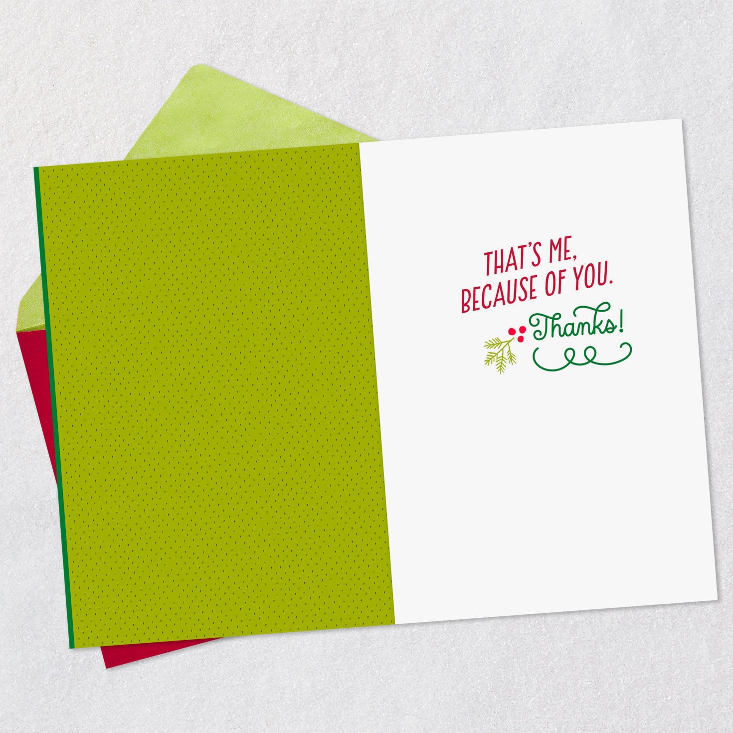 Stack of Christmas Presents Christmas Card Open card with envelope image number 3