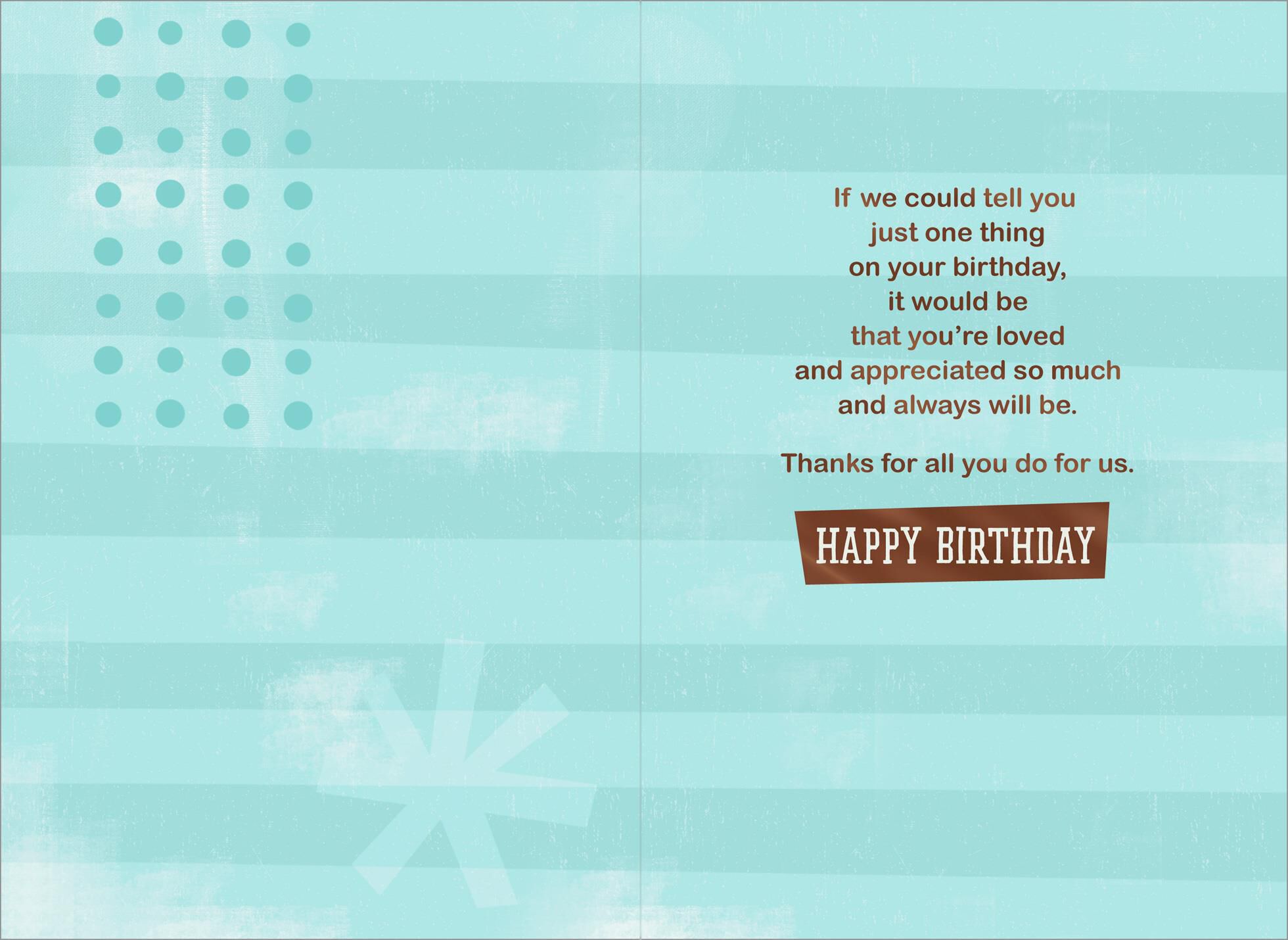 Candles and Presents Birthday Card for Dad From Us