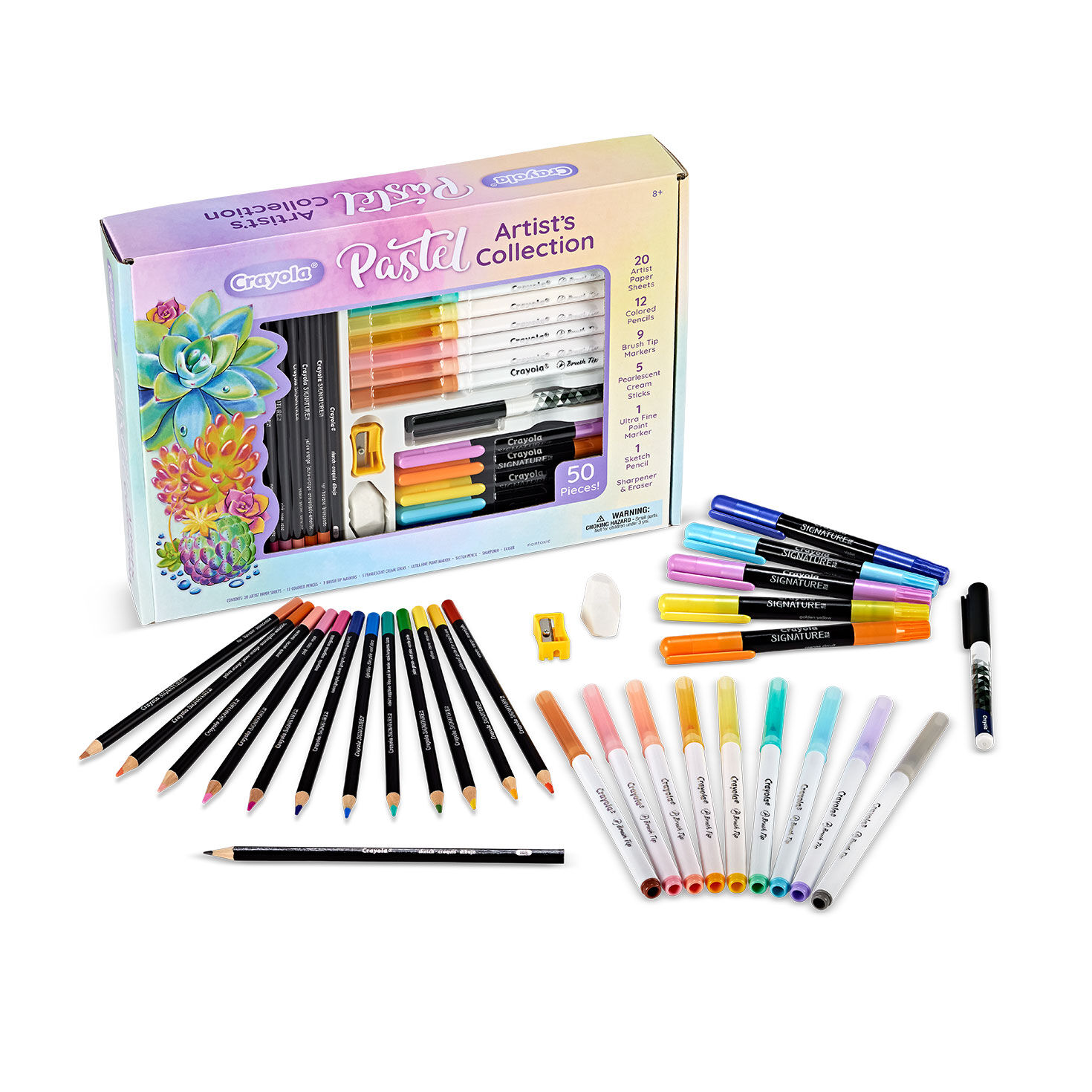 Crayola Pastel Artist's Collection, 50 pieces Arts Crafts