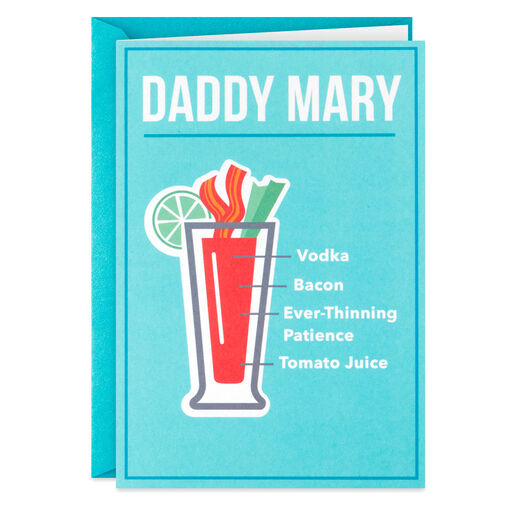 Daddy Mary Cocktail Funny Father's Day Card, 