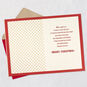 Red and White 3D Holiday Wreath Mom Christmas Card Open card with envelope image number 3