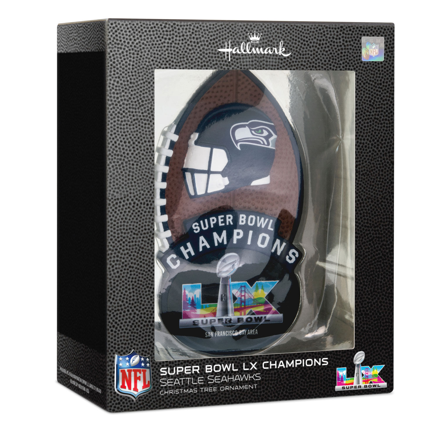 Seattle Seahawks Super Bowl Christmas Ornament  image number 7