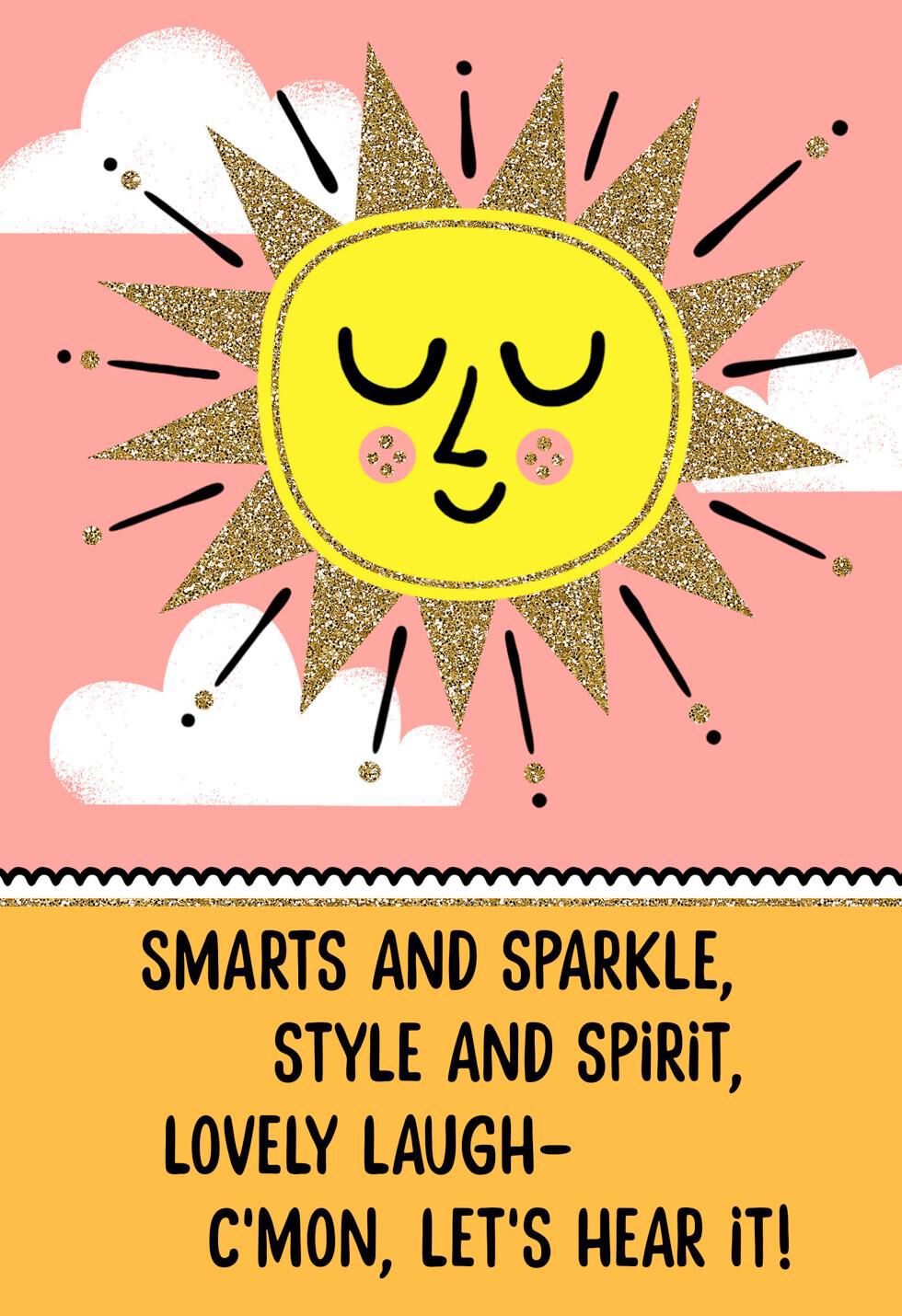 Sweet and Sunny Birthday Card for Girl