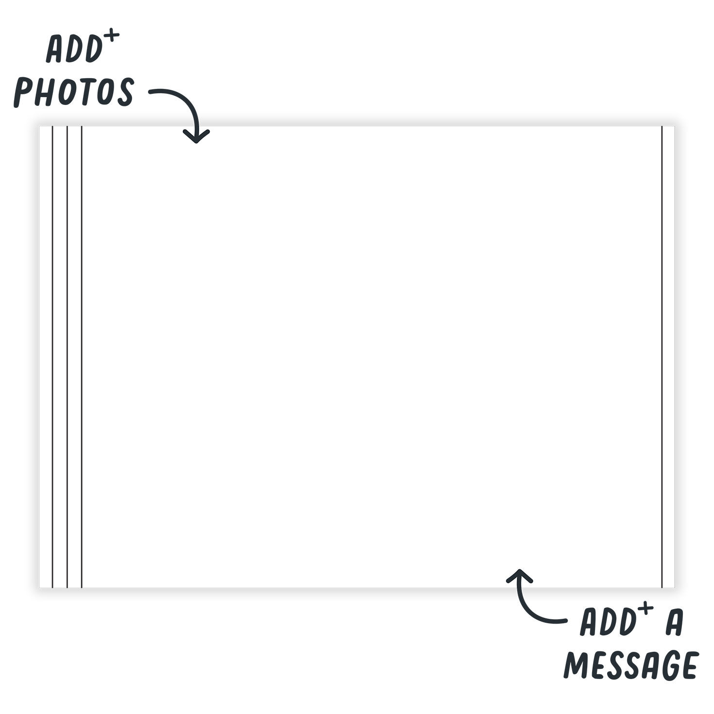 Personalized Create Your Own Collage Blank Photo Card  image number 3