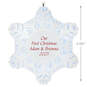 Magic Sparkling Snowflake Script Text Personalized Ornament With Light, , large image number 3