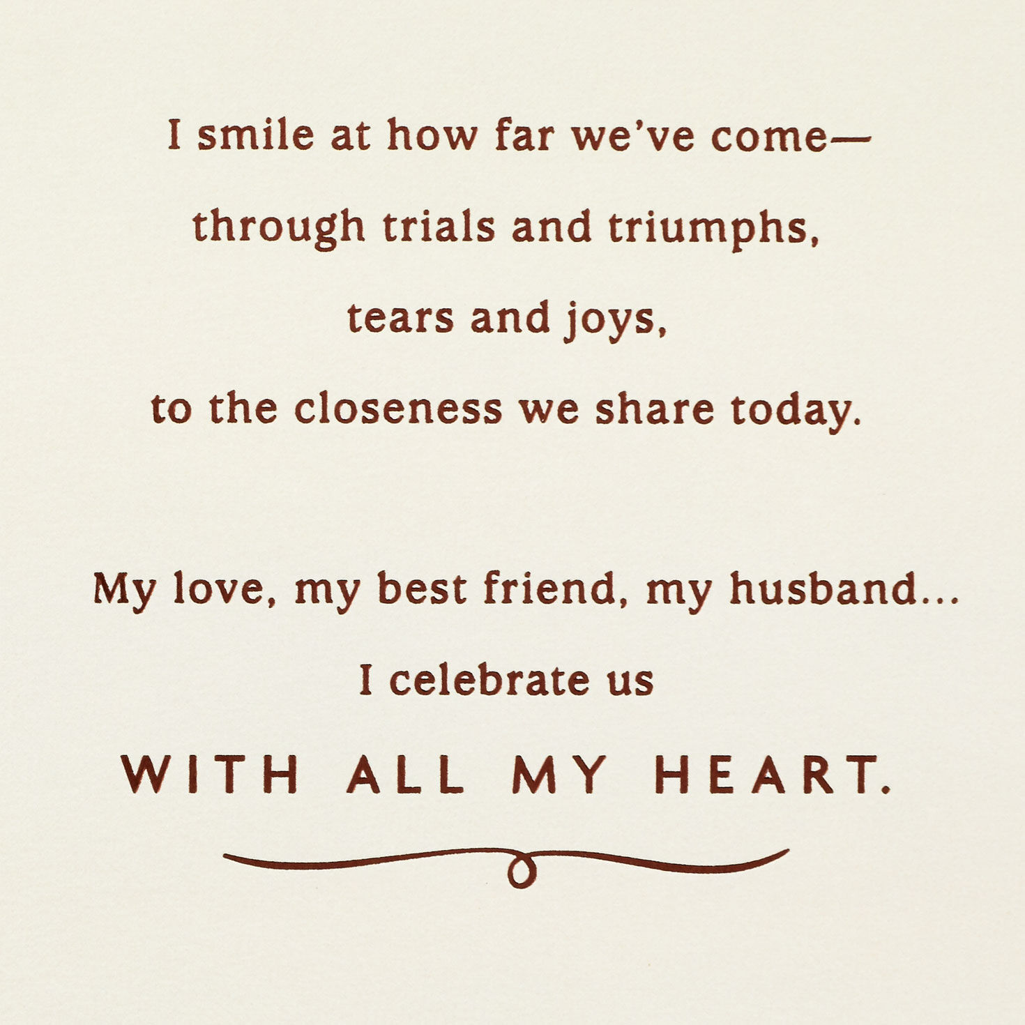 I Celebrate Us Anniversary Card for Husband for only USD 6.59 | Hallmark