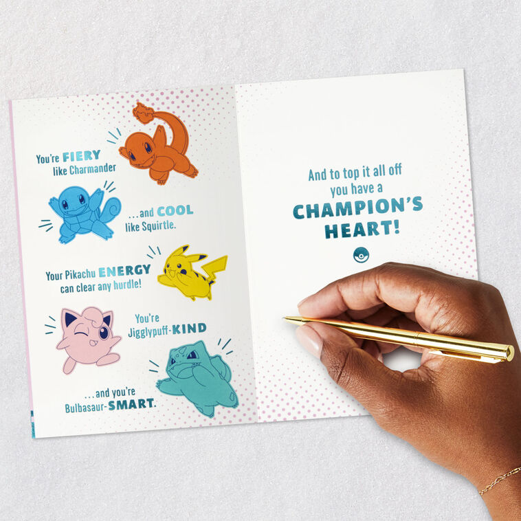 Pokmon A Champion's Heart Birthday Card for Kids - Greeting Cards | Hallmark Pokmon A Champion's Heart Birthday Card for Kids - Greeting Cards | Hallmark