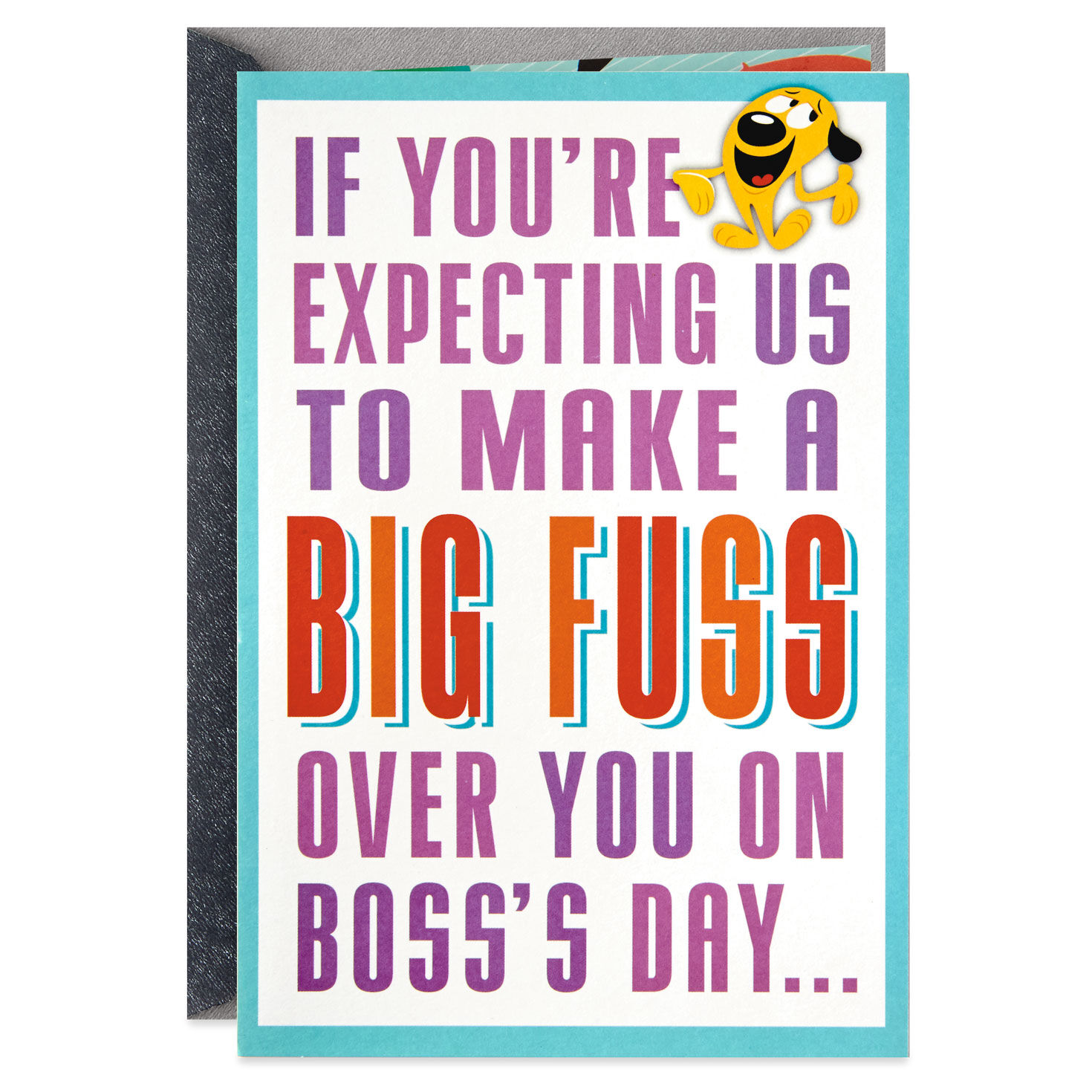 graphic regarding Bosses Day Cards Printable titled Significant Fuss Pop Up Banner Bosss Working day Card Towards Us