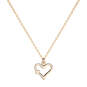 Roman Gold Cross Heart Necklace for Kids, , large image number 1