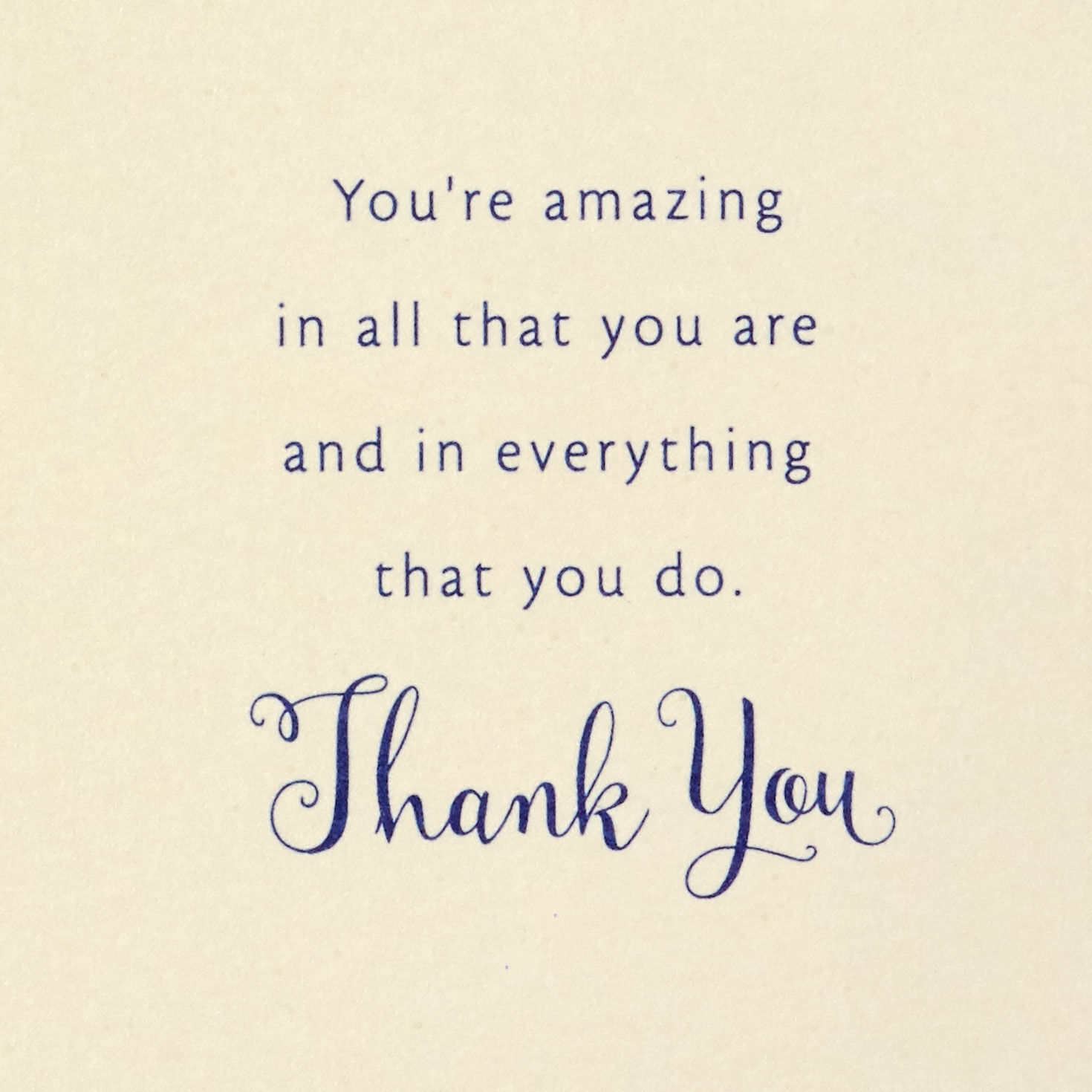 Blue and Yellow Marble Thank-You Card sentiment image number 2