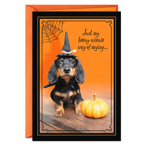 Teeny Wienie Happy Halloween Card, 